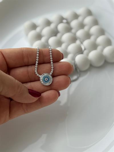 Özel Seri Nazarlı Su Yolu Kolye 