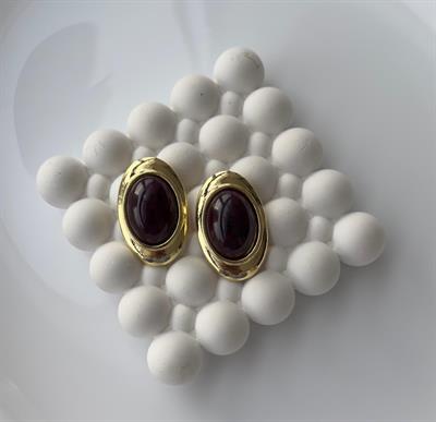 Özel Seri Vintage Kahverengi Küpe