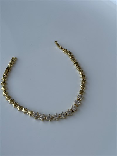 Vip 14 Dore Minimal Yıldızlı Bileklik