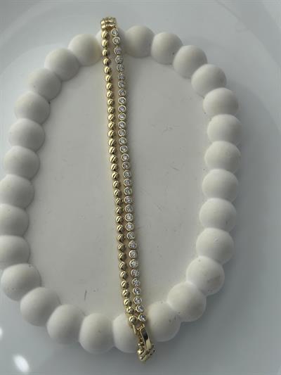 Vip 14k 2 Sıralı Taşlı Bileklik