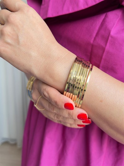 Vip 14K 3lü Ajda Bilezik-65mm