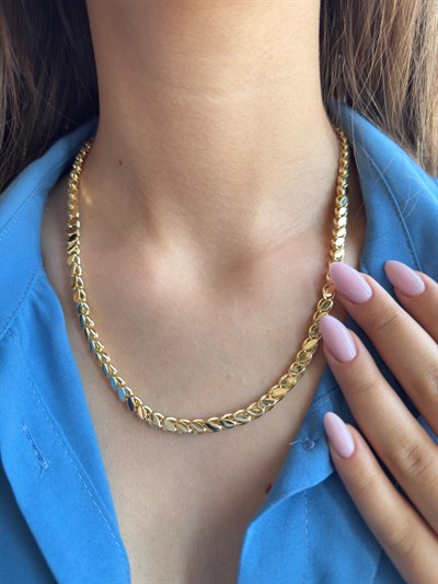 Vip 14k Arpa Zincir Kolye