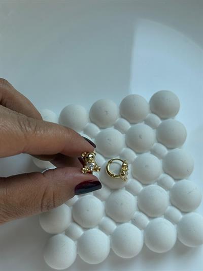 Vip 14k Ayıcıklı Çocuk Küpe