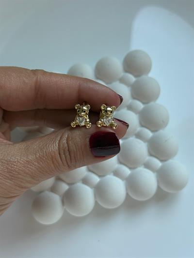 Vip 14k Ayıcıklı Çocuk Küpe