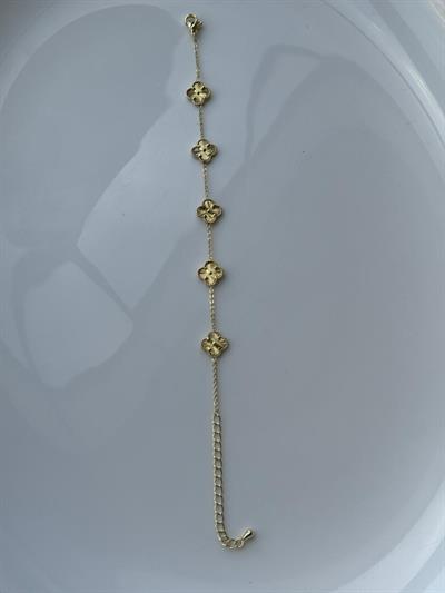 Vip  14k Dore Yonca Bileklik