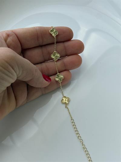 Vip  14k Dore Yonca Bileklik