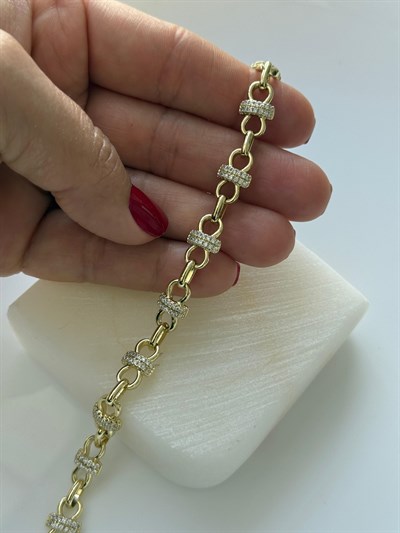 Vip 14k Fiyonk Model Bileklik