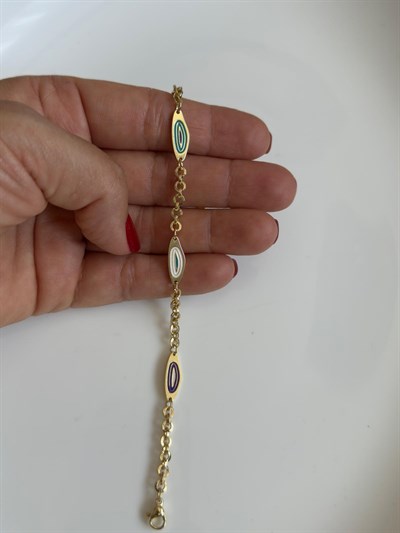 Vip 14k  Nazarlı Bileklik