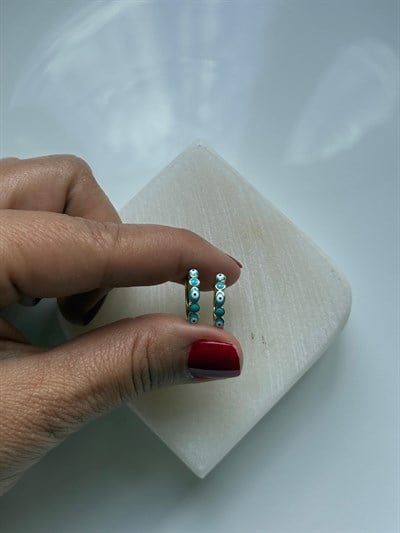 Vip 14k Nazarlı Göz Küpe