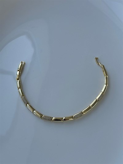 Vip 14k Zirkon Taşlı Çubuk Model Bileklik