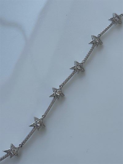 Vip Gri Yıldız Su Yolu Bileklik