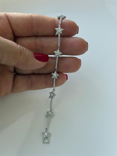 Vip Gri Yıldız Su Yolu Bileklik