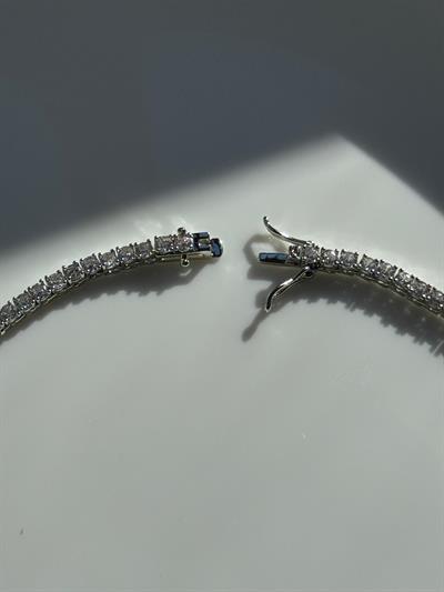 Vip  Gri Su Yolu Kolye-3mm