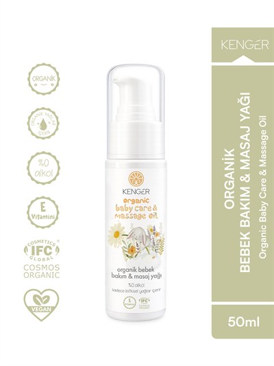 Kenger Organik Bebek Bakım Ve Masaj Yağı 50 ml