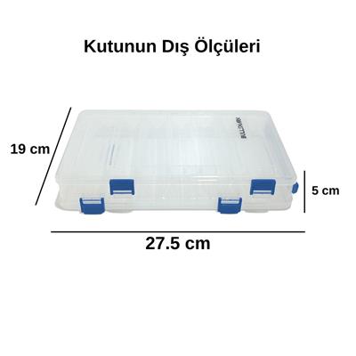 Bullshark Tackle Box - Çift Taraflı Suni Yem Kutusu 27cm