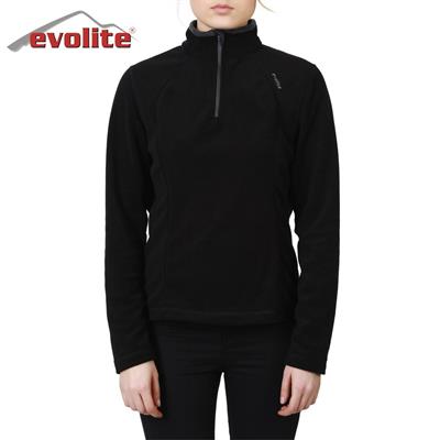 Evolite Fuga Kadın Mikro Polar Sweater - Siyah