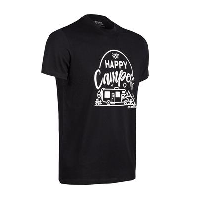 Evolite Happy Campers T-shirt-Siyah