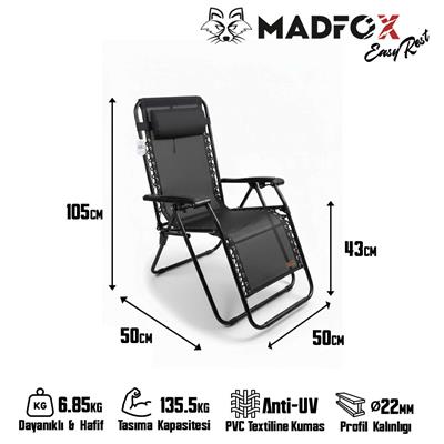 Madfox EasyRest Katlanır Şezlong Sandalye