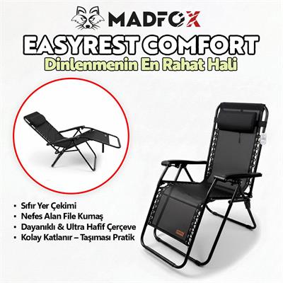 Madfox EasyRest Katlanır Şezlong Sandalye