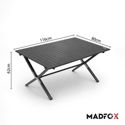 Madfox Foldex Katlanabilir Alüminyum Kamp Masası (6 Kişilik)