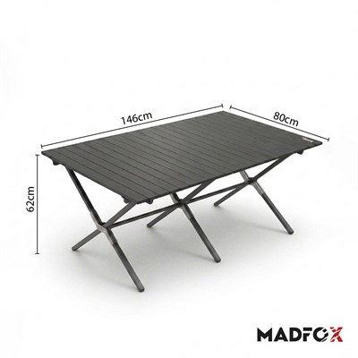Madfox Foldex Katlanabilir Alüminyum Kamp Masası (8 Kişilik)