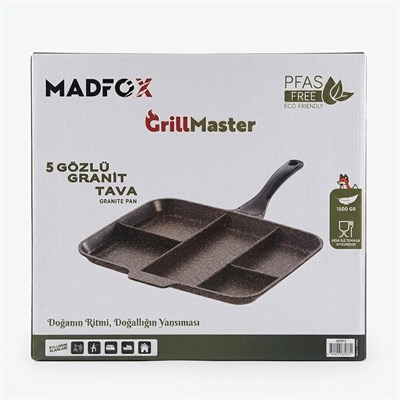 Madfox GrillMaster 5 Gözlü Granit Döküm Tava