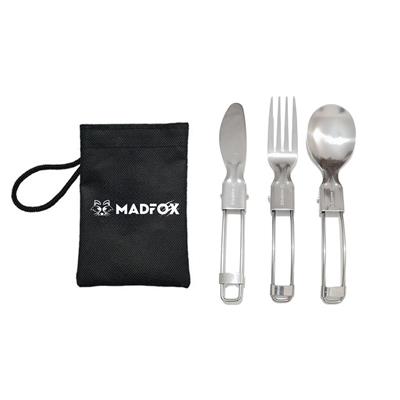 Madfox Heavy Duty 3IN1 Katlanır Çatal Kaşık Bıçak Seti