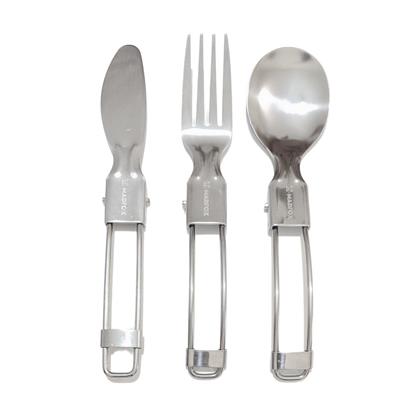 Madfox Heavy Duty 3IN1 Katlanır Çatal Kaşık Bıçak Seti