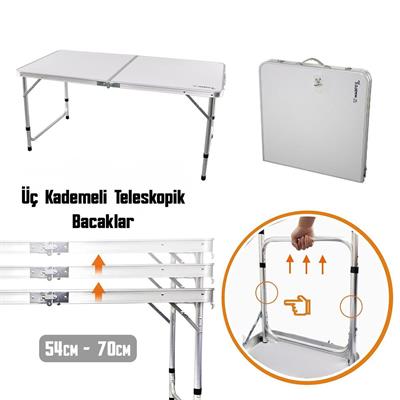 Madfox Nomad Duo Tabureli Katlanır Kamp Masası Seti