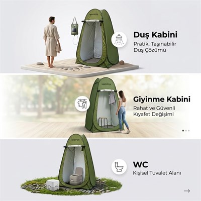 Madfox SoloPeak Pop-UP Duş, WC ve Giyinme Çadırı