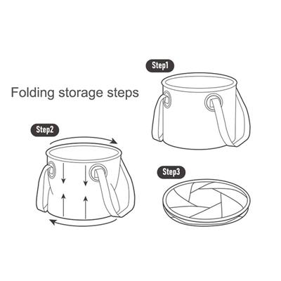 Naturehike Katlanabilir Su Geçirmez Yuvarlak Kamp Kovası