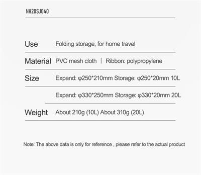 Naturehike Katlanabilir Su Geçirmez Yuvarlak Kamp Kovası