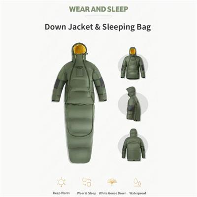 Naturehike UltraLight Kaz Tüyü 2IN1 Uyku Tulumu & Ceket (-15°C & -8°C )