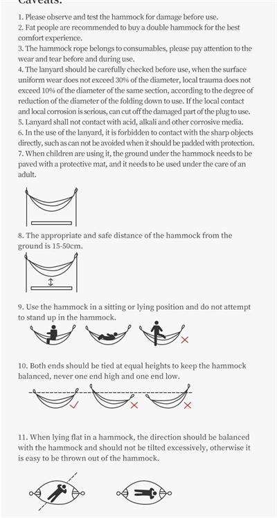 Naturehike Ultralight Swing Tek Kişilik Hamak |340T Pongee|