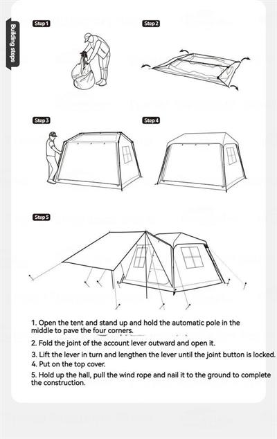 Naturehike Village 5.0 2.Nesil Otomatik Kurulum Çadır