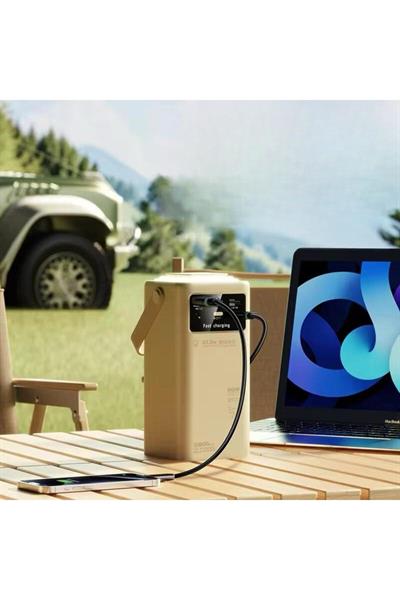 ACL PW-113 22.5W Hızlı Şarjlı Kamp Lambalı Dahili Kablolu PowerBank 50.000mAh