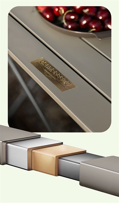 CAMPFESTO Horizon Katlanabilir Outdoor Masa 130x64,5 cm Ayarlanabilir Yükseklikli Kamp & Piknik Masası