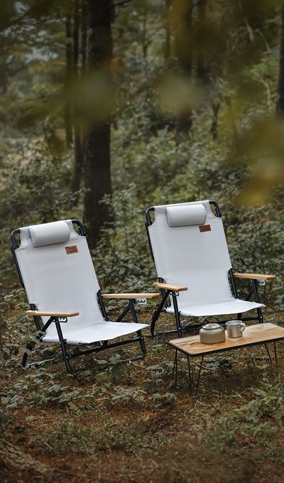 CAMPFESTO Nomad Katlanabilir Outdoor Sandalye Ahşap Kollu Kamp & Piknik Sandalyesi