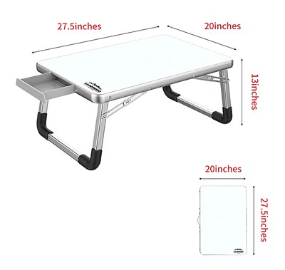 CAMPFESTO Portix Katlanabilir Outdoor Masa 60x40 cm Taşınabilir Piknik & Laptop Masası