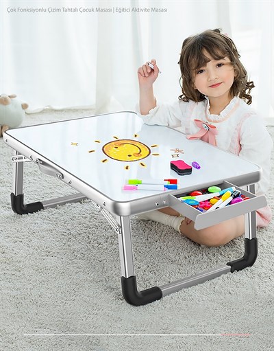 CAMPFESTO Portix Katlanabilir Outdoor Masa 60x40 cm Taşınabilir Piknik & Laptop Masası