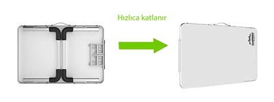 CAMPFESTO Portix Katlanabilir Outdoor Masa 60x40 cm Taşınabilir Piknik & Laptop Masası