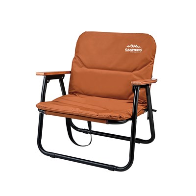 CAMPFESTO Voyager Katlanabilir Outdoor Sandalye Ahşap Kollu Kamp & Piknik Sandalyesi