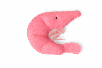 Pink Shrimp – Felt Play Toy