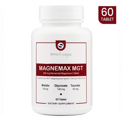 Magnemax MGT Magnezyum Complex 60 Tablet (Malat, Taurat, Bisglisinat)