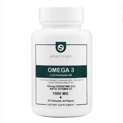 Smart Caps Omega 3 Koenzim Q10 & Vitamin D3 30 Softjel