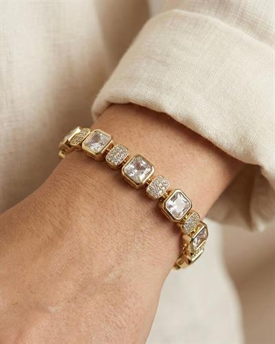 14K Xuping Baget Taşlı Lüks Bileklik