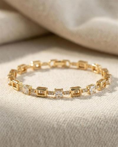 14K Xuping Baget Taşlı Minimal Bileklik