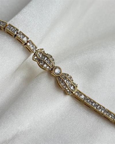 14K Xuping Full Zirkon Taşlı Fiyonk Model Bileklik