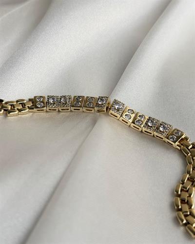14K Xuping Geometrik Taşlı Bileklik