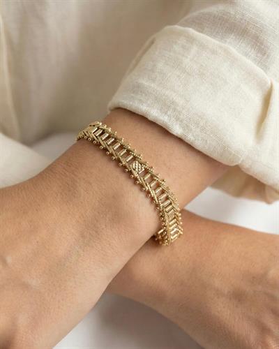 14K Xuping Hasır Örgü Model Bileklik